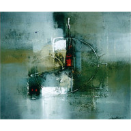 Tableau de BUDIAWAN réf 98 (60 x 60 cm)
