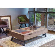 Table basse relevable 140 x 80 cm