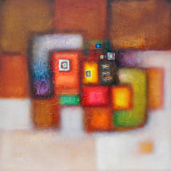 Tableau de LOKA DANA réf 172 (70 x 70 cm) 