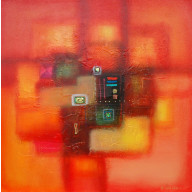 Tableau de LOKA DANA réf 257 (70 x 70 cm) 