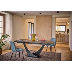 Table de repas ATHENE - 200x100 cm - Plateau céramique